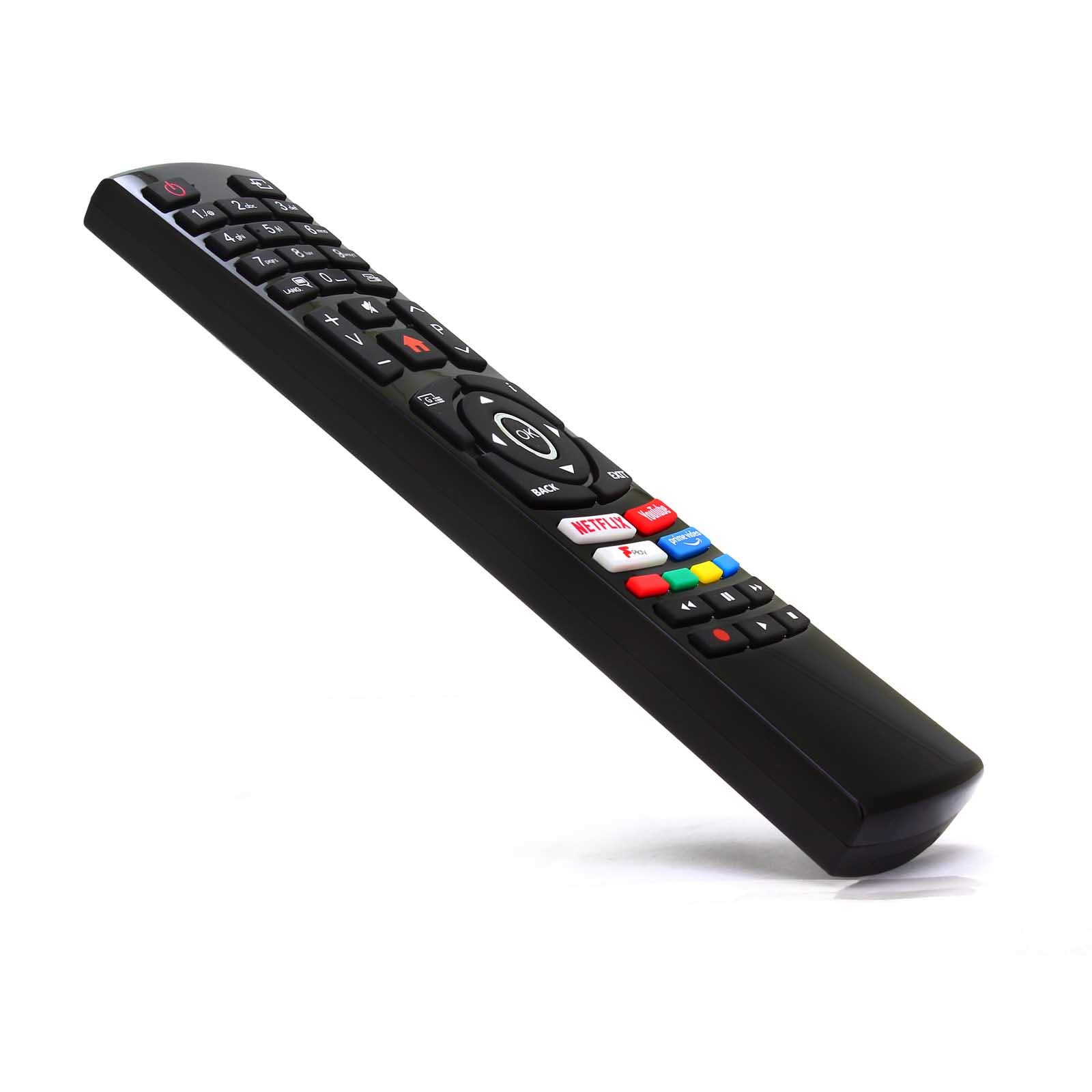 Original Remote Control Compatible with Bush ELED24HDSDVDA Smart TV, Black - Image 3