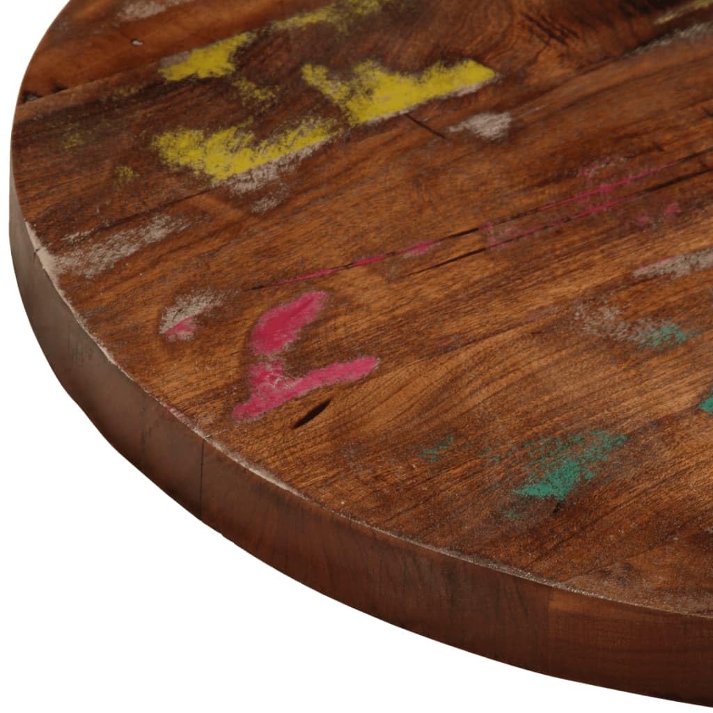Tablero de Mesa Redondo Madera Maciza reciclada Ø 60x2,5 cm,Mobiliario,Accesorios para mesas,Tableros para mesas,7.68kg-370024