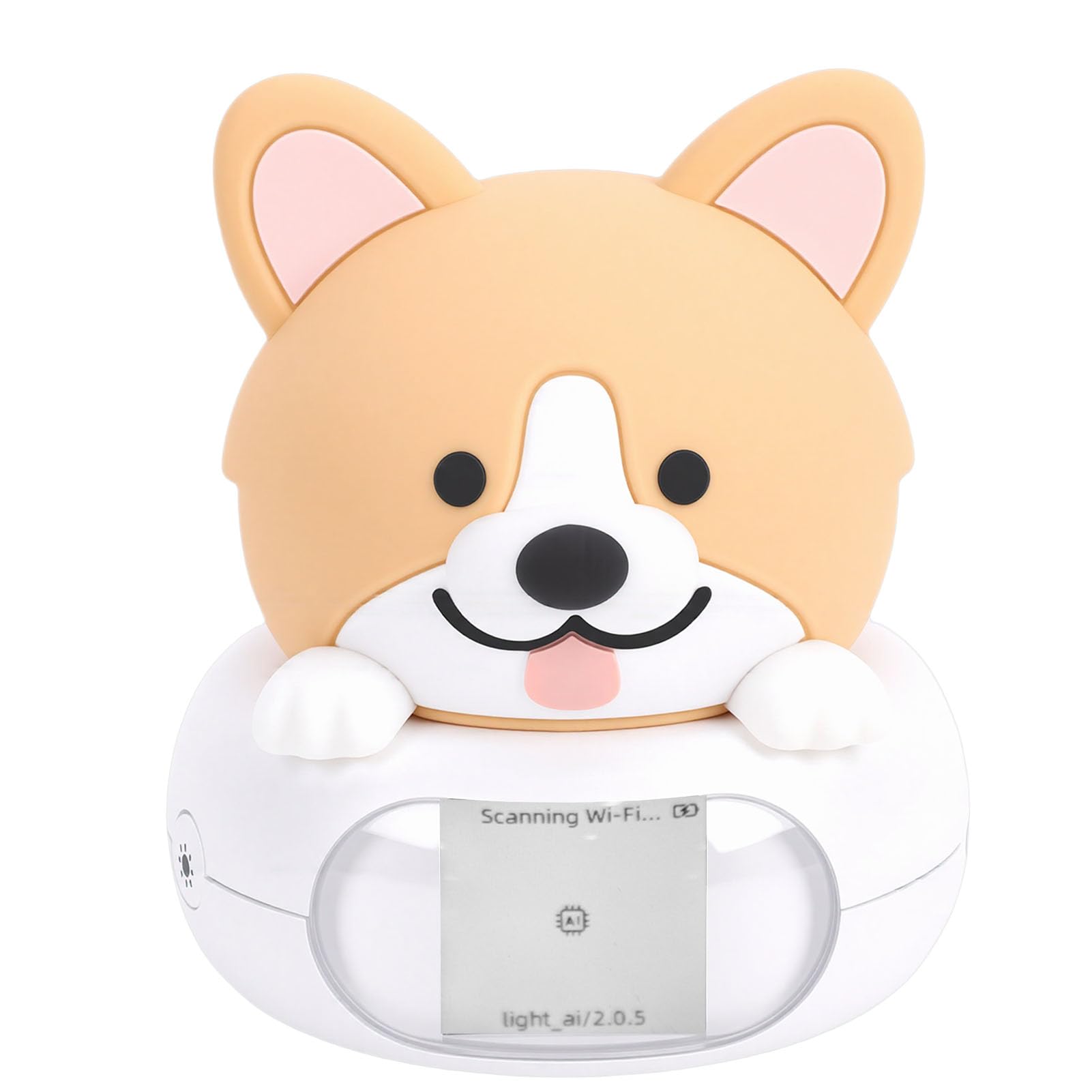 Bewinner AI Desk Robot Cat, Compañero Inteligente de Aprendizaje AI con Linda Luz Nocturna, Comandos de Voz, Seguro para Niños, Lámpara de Noche LED Silenciosa para Niños, Regalo de Juguete (Perro)