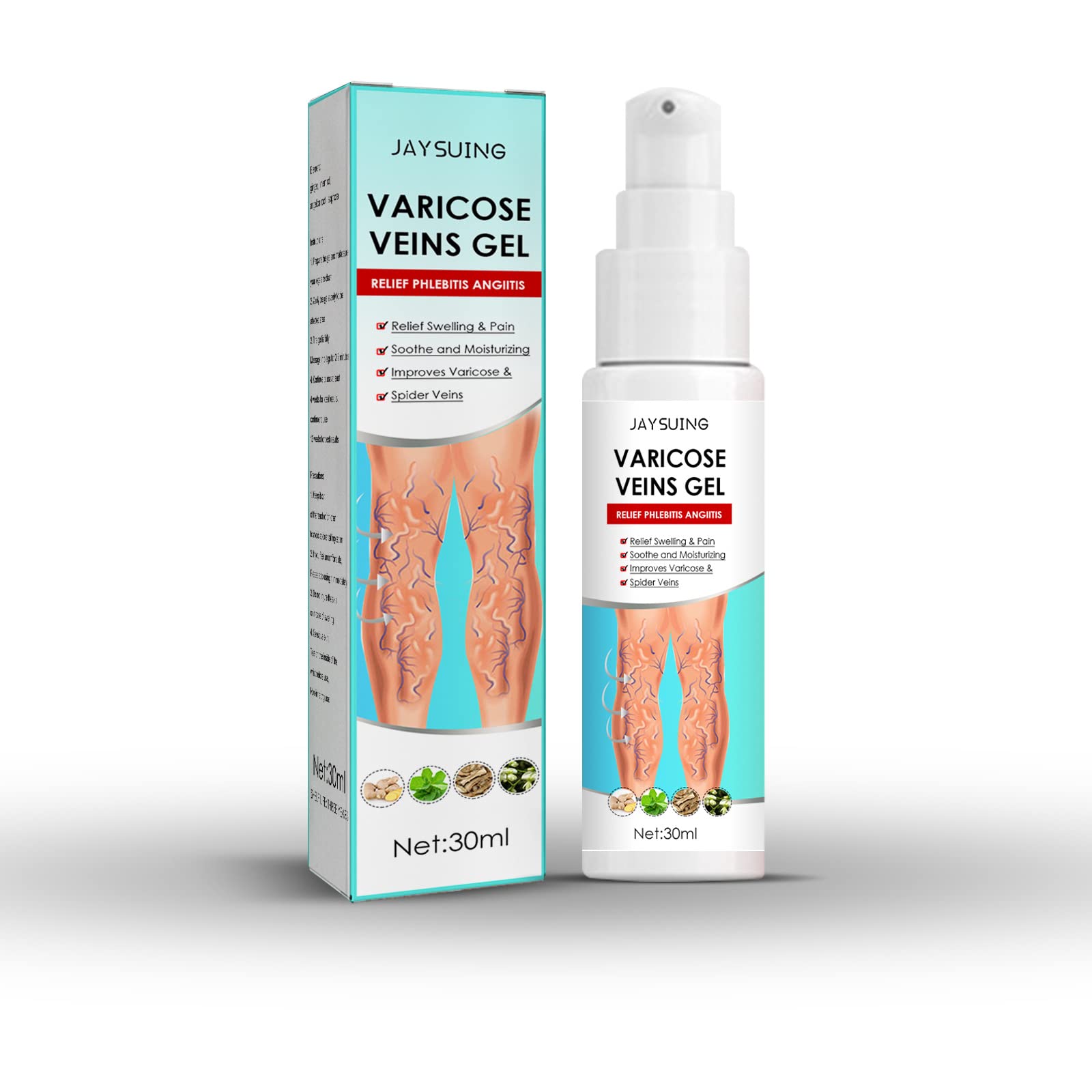 Varicose Veins Gel Eliminate Varicose Veins Improves Blood Circulation Reduces Spider Veins and Heaviness