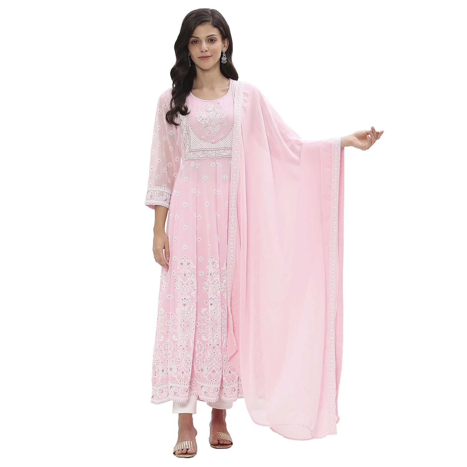 rangriti Women Pink Dupatta_Free Size-picture-10