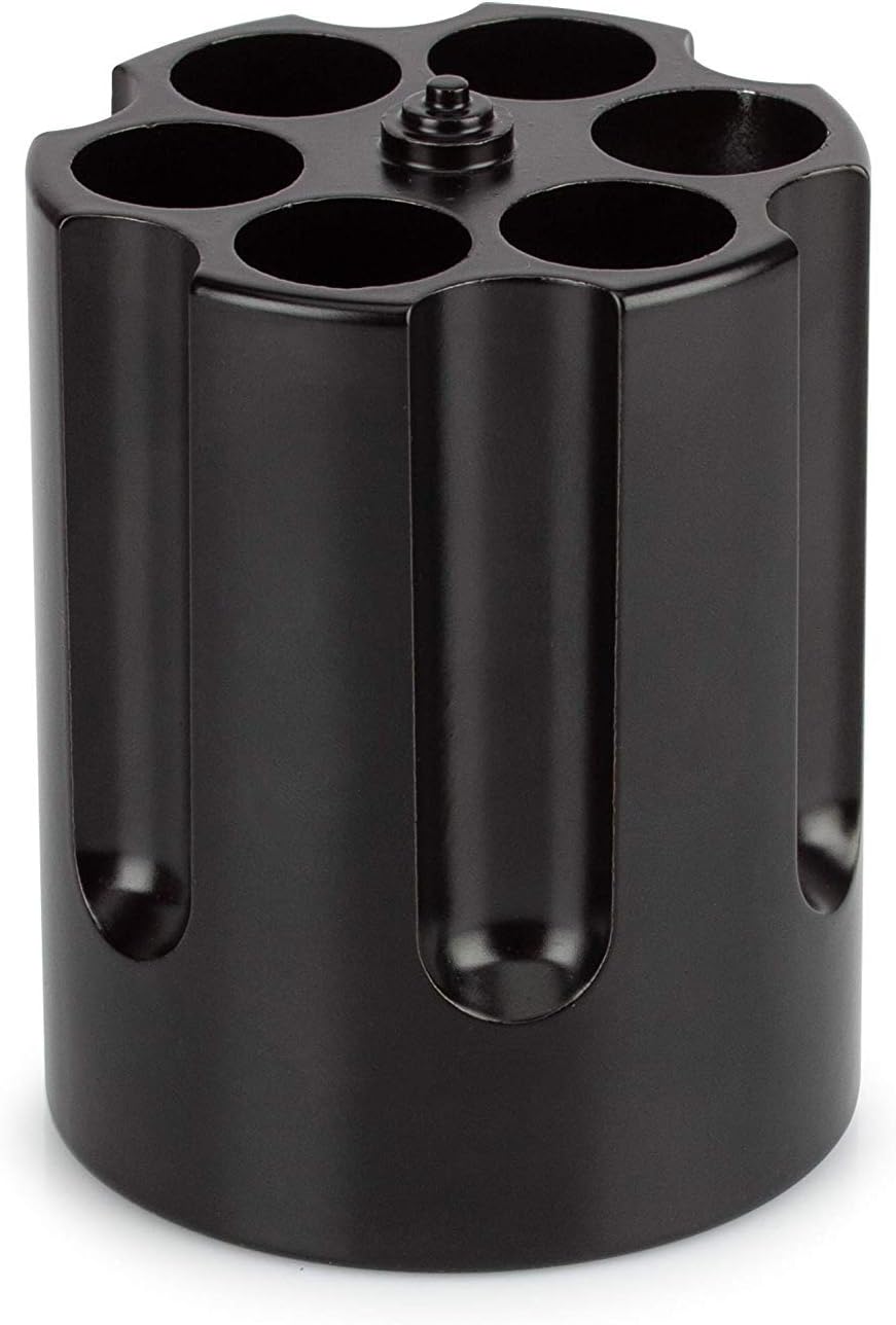 Revolver Pen Holder,Gun Cylinder Pen Holder,Aluminum Round Desk Pencil Holder