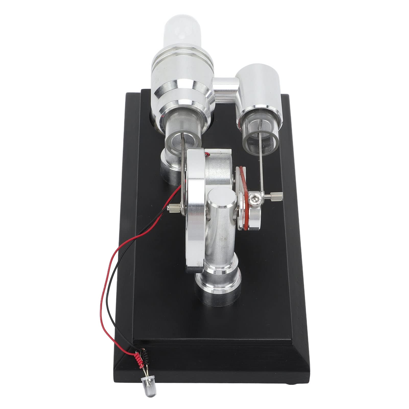 Modello Motore Stirling Engine Design Raffinato con LED Multicolori per Progetti di Scienze Educative Acciaio Inossidabile 1 unità