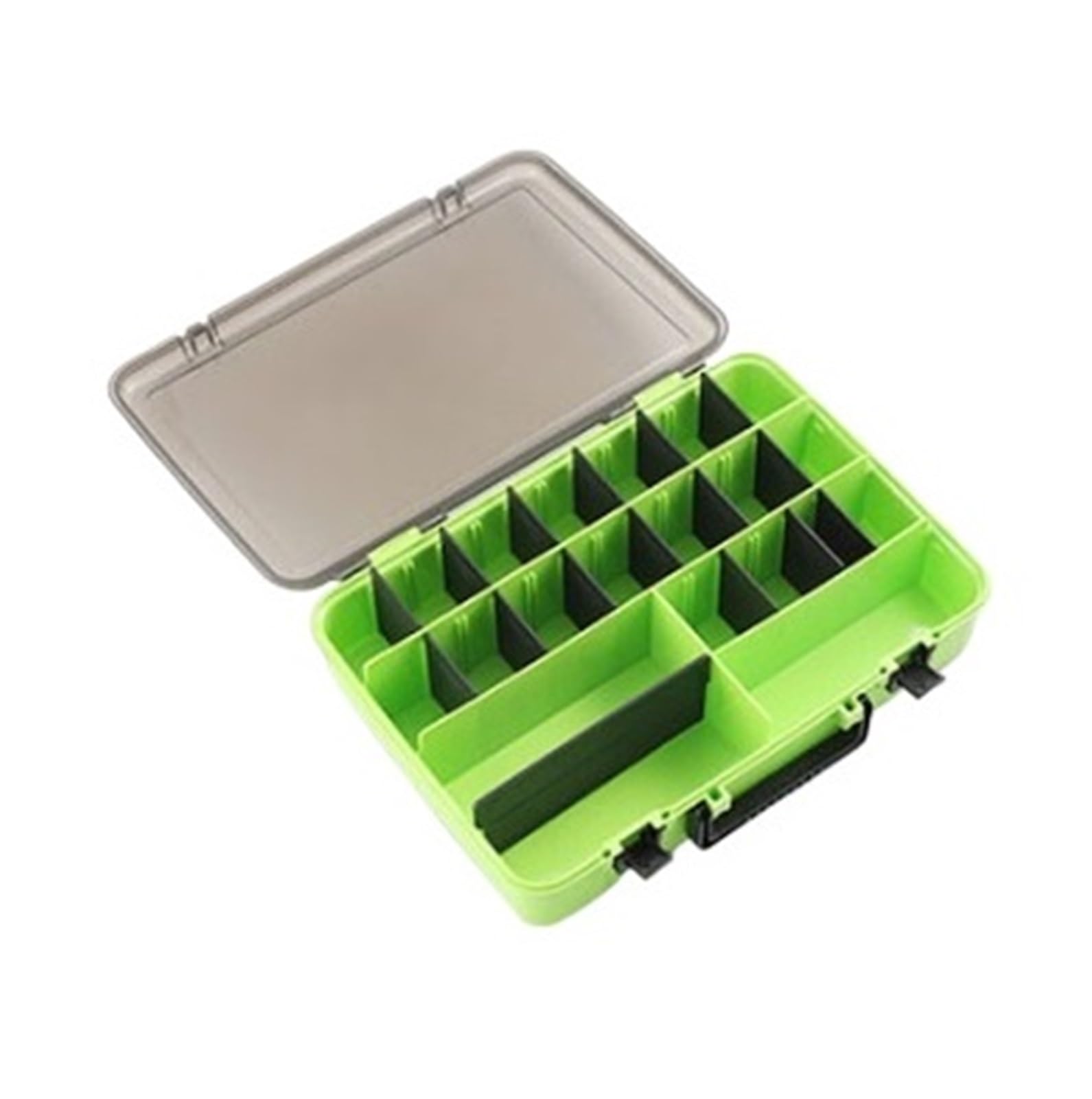 Lure Tackle Box Containers Fishing Tackle Box Organizer Bulk Container With Adjustable Dividers Saltwater Fishing Gear(Grün)