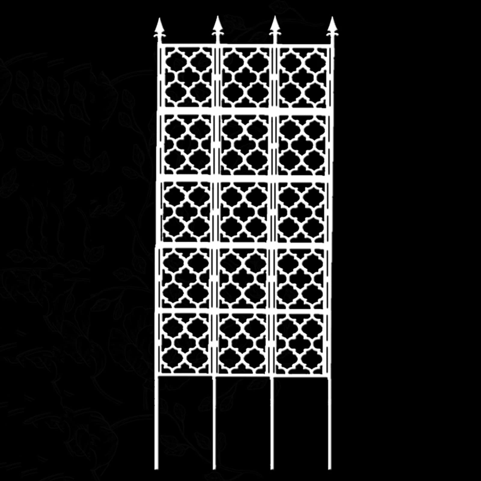 Metal Garden Trellis for Climbing Plants Rustproof Outdoor Wall Panel Support Frame for Roses Vegetables Cucumber Sturdy Plant Climbing Rack for Vines and Flowers