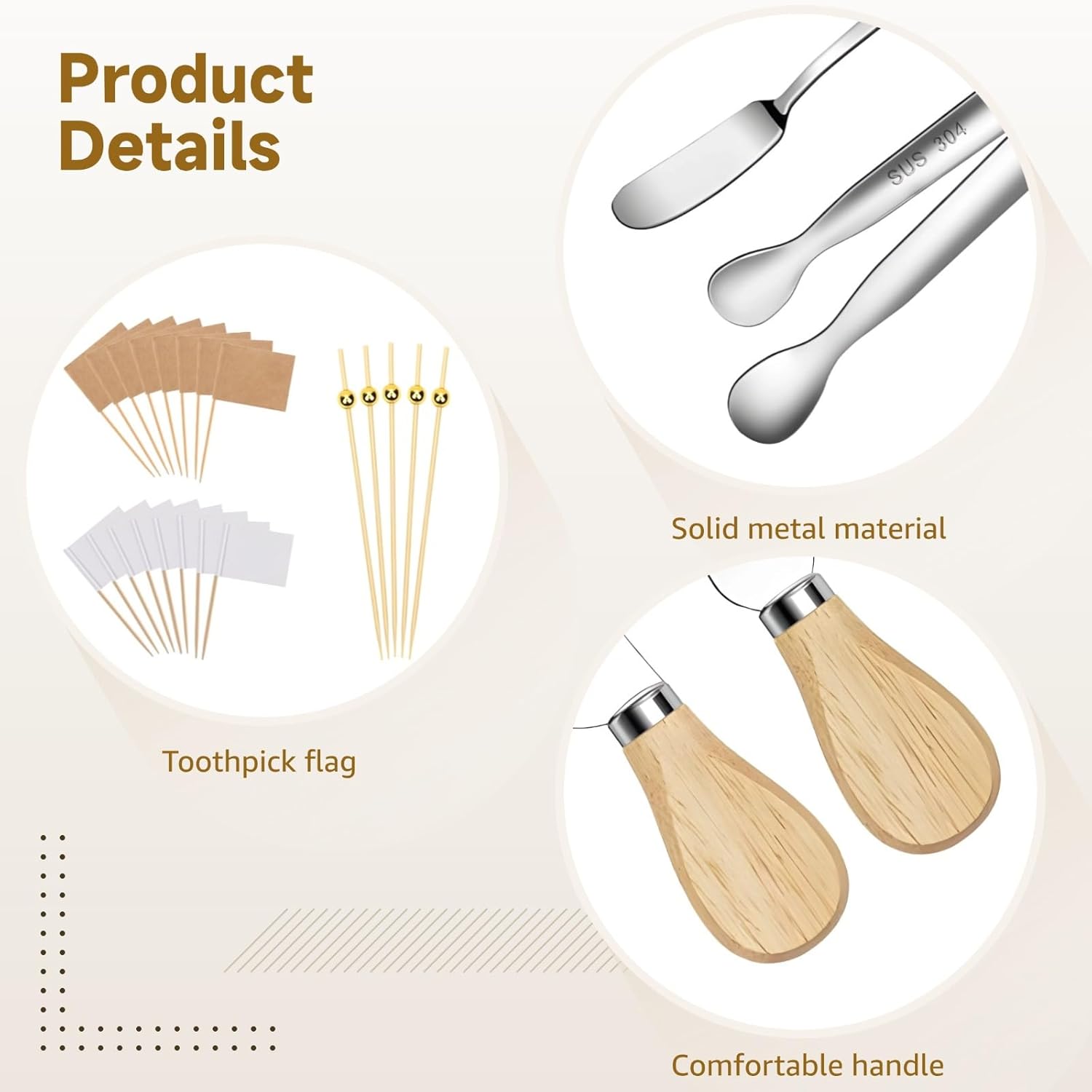 Cheese, Butter & Honey 169 Pcs Charcuterie Set Accessories Board, Spoons Forks Knives Tongs Picks Serving Mini Bowls & Flags Platters Dining Party