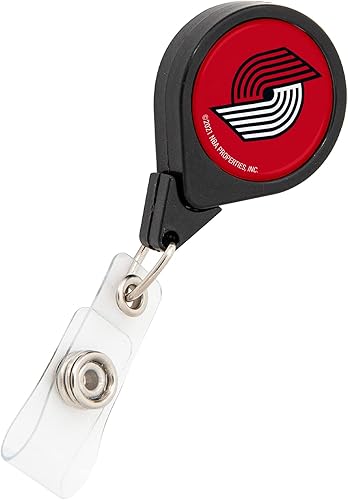 Desert Cactus Portland Trail Blazers - Soporte retráctil para credencial, carrete de identificación de la NBA con clip para billete para cordón,