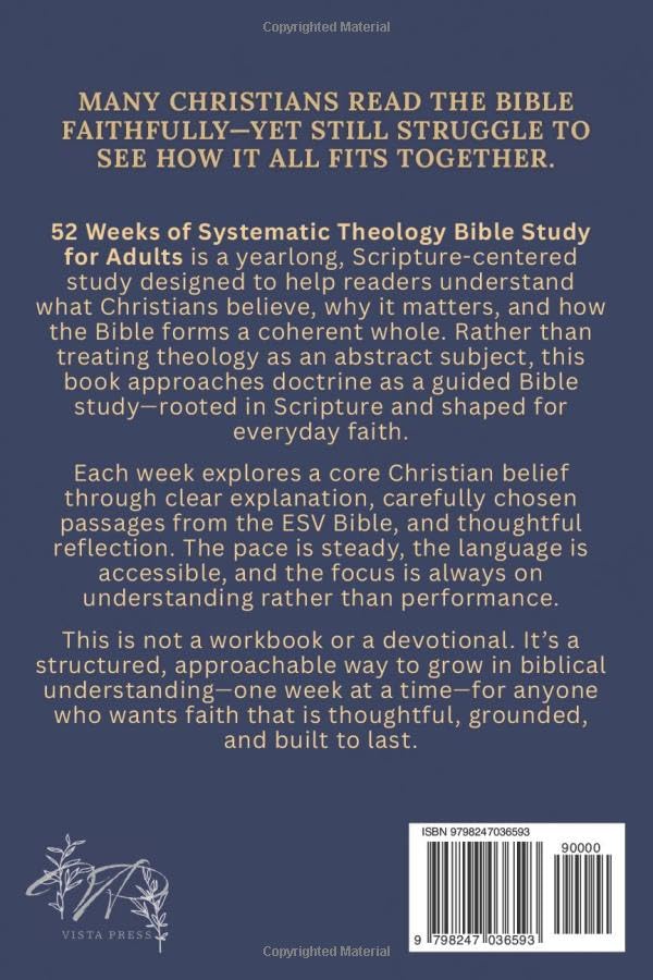 52 Weeks of Systematic Theology Bible Study for Adults: What Christians Believe, Why It Matters, and Understanding the Bible for Everyday Faith (The Foundations of Christian Theology Series) - Image 2