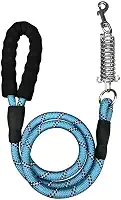 Guia De Passeio Com Mola Amortecedor Resistente Cachorro Grande Médio Porte(Azul,1)