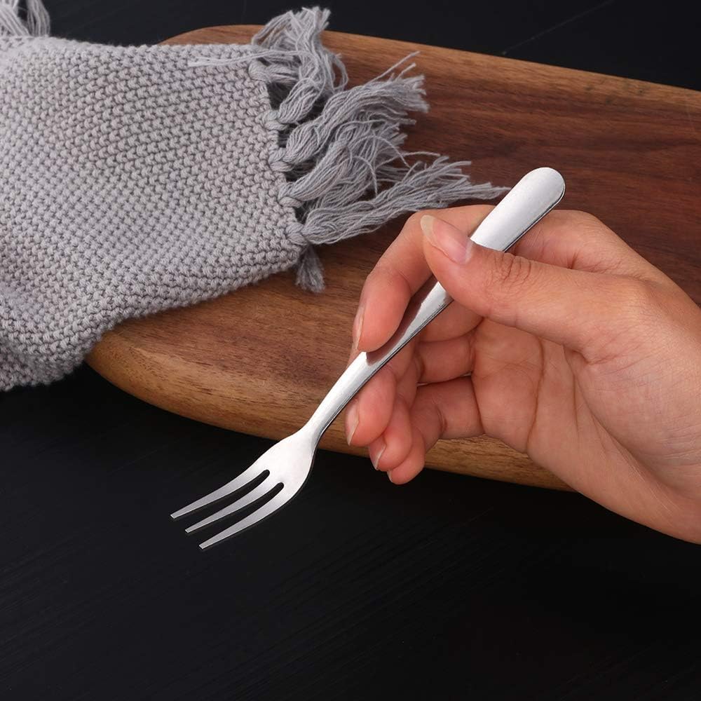 Forchettine da Dolce set da 6 pezzi ELENA in acciaio inox 18/10 manico in metacrilato spessore 1,5 mm colorato Bordeaux | Rivadossi | : Forchettine da dolce