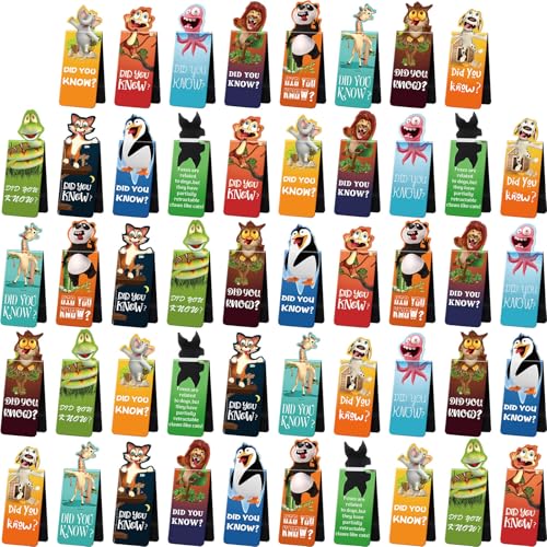 Sepamoon 12 PCS Animal Magnetic Bookmarks Cute Page Markers for Classroom Rewards Teacher Prize Supplies Reading Incentives Party Favors Book Lovers Gifts Bulk