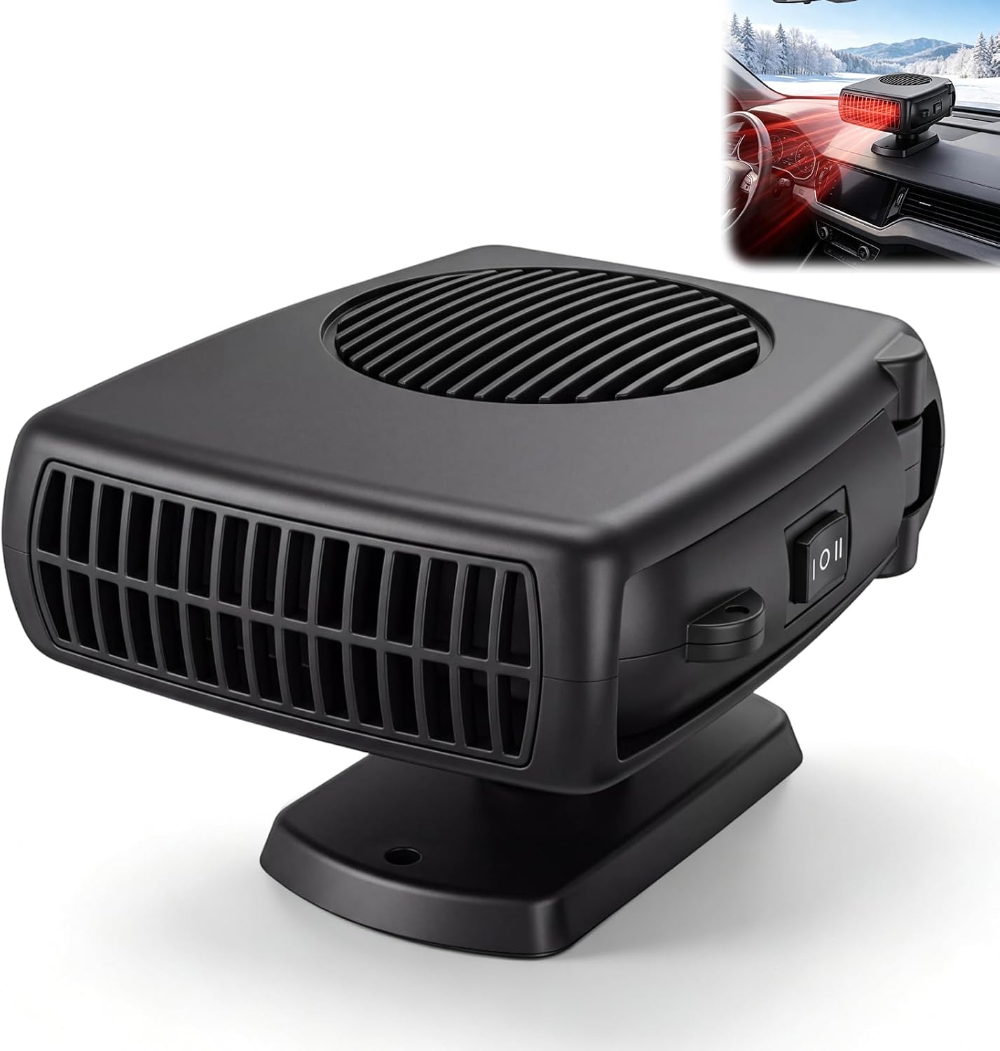 Portable Car Heater 12V 200W,Fast Heating Cooling Car Defroster