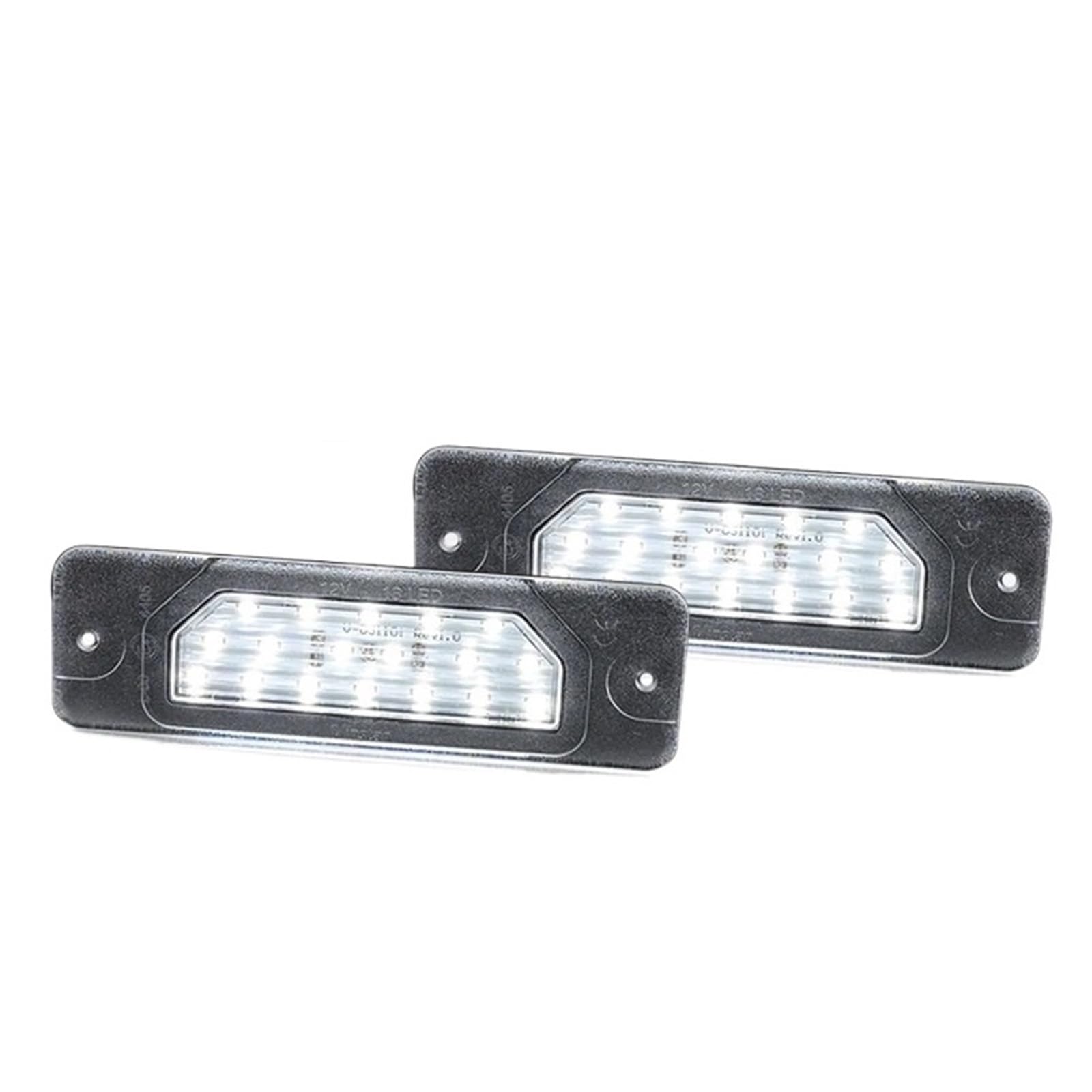 Luz matrícula LED 12V blanca de alta visibilidad coche 7