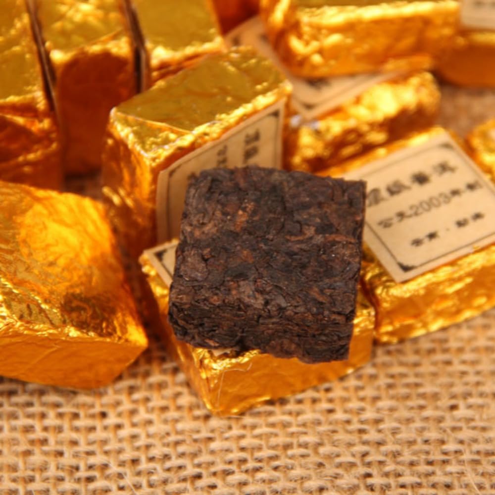Czarna Herbata Puerh Premium Starzejący Się Zapach, Chińska Mała Cegła Herbaciana Dojrzała Pu'er 250g