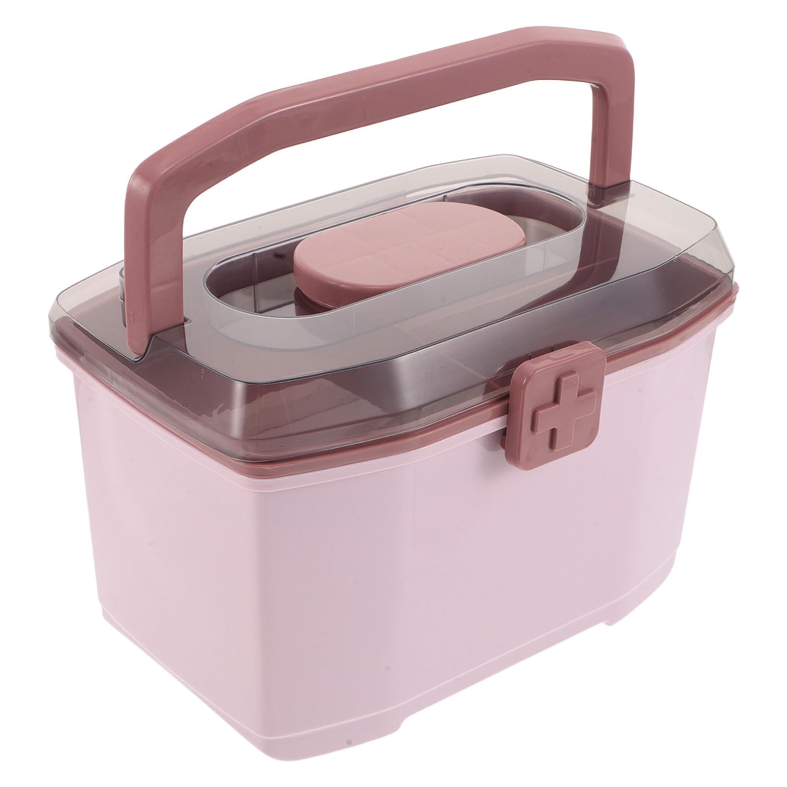 Organizer Scatola Organizzatrice con Scomparti Multipli e Divisori Portatile in Pp e Abs con Ampio Spazio e Protezione Sicura per Medicinali per Farmaci da Viaggio e Casa