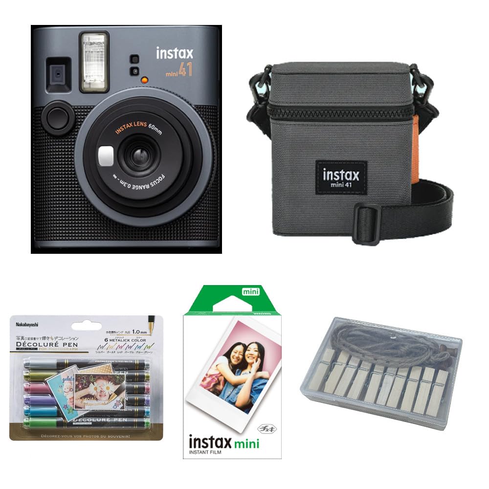 Amazon | インスタントカメラ チェキ instax mini41 (5点セット