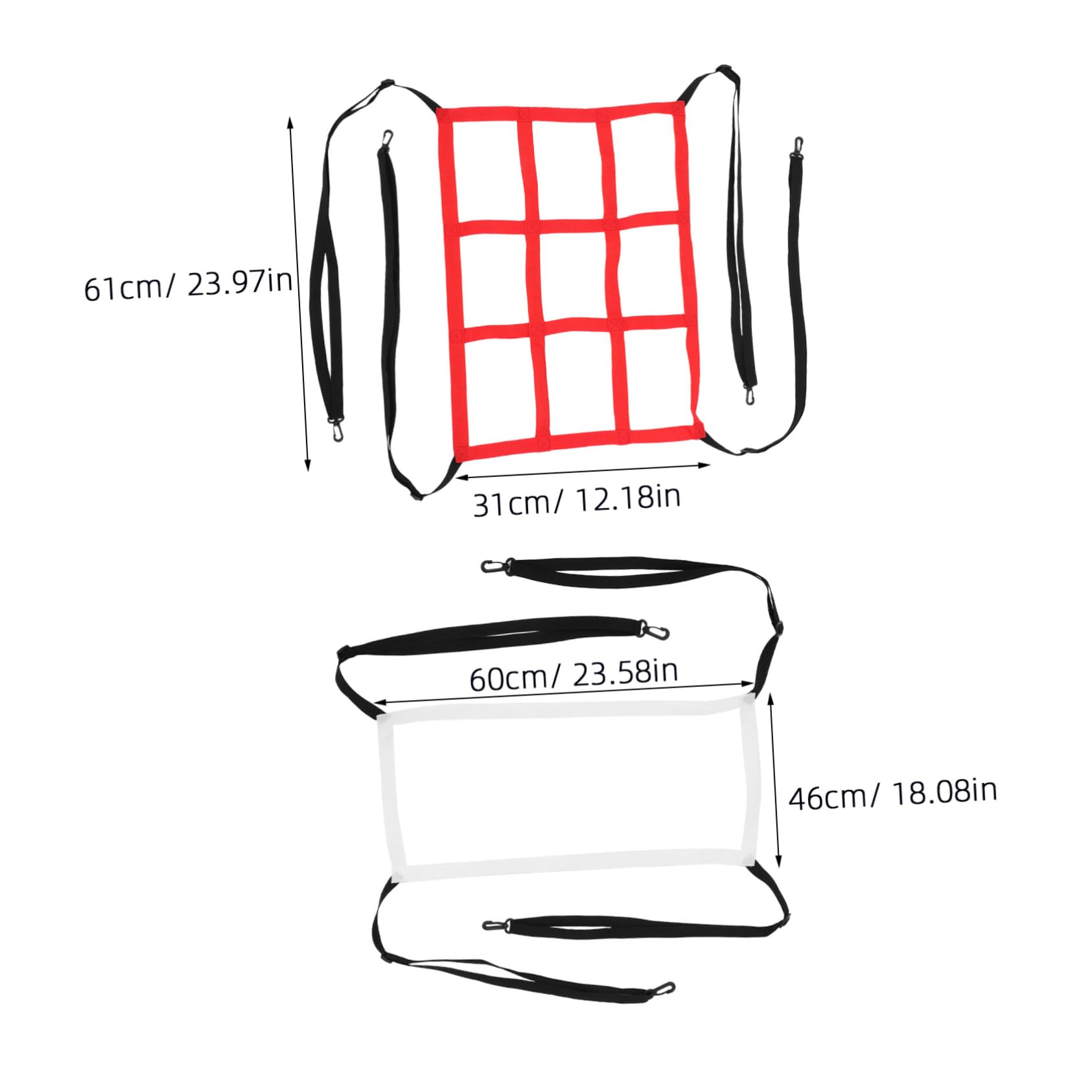 INOOMP 2pcs Pitch Back Target for Backyard Batting Cage Skill Development Durable Construction for Throwing and Fielding Practice