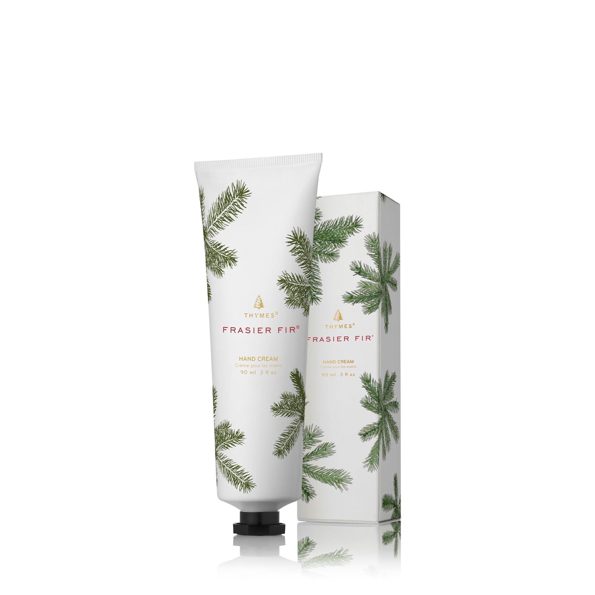 Thymes Frasier Fir Hand Cream - Hand Moisturizer for Dry Skin (3 oz) 3.4 Fl Oz (Pack of 1)