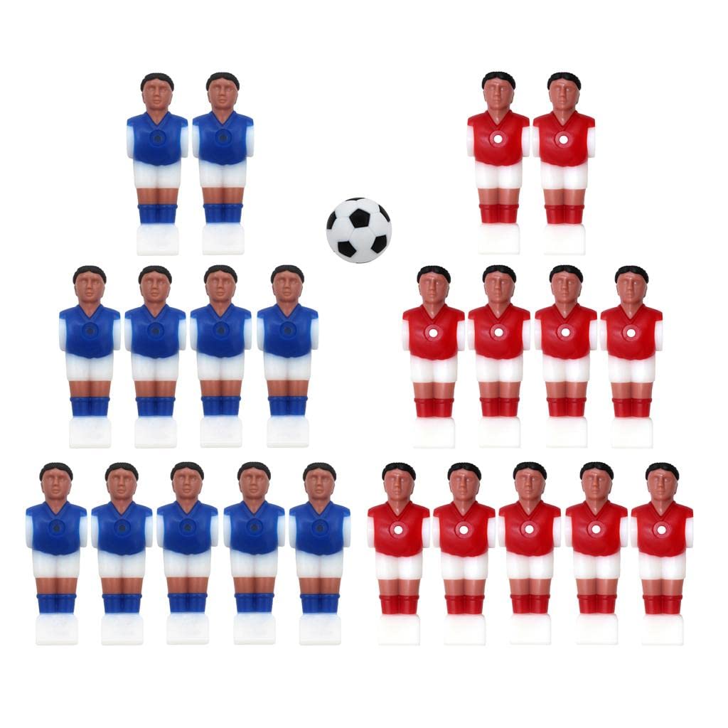 22 Pezzi di Ricambio per Biliardino da Calcio, Biliardino con Palla, Giocatore di Calcio da Tavolo, Accessorio per Gioco di Calcio Balilla, Stile 1