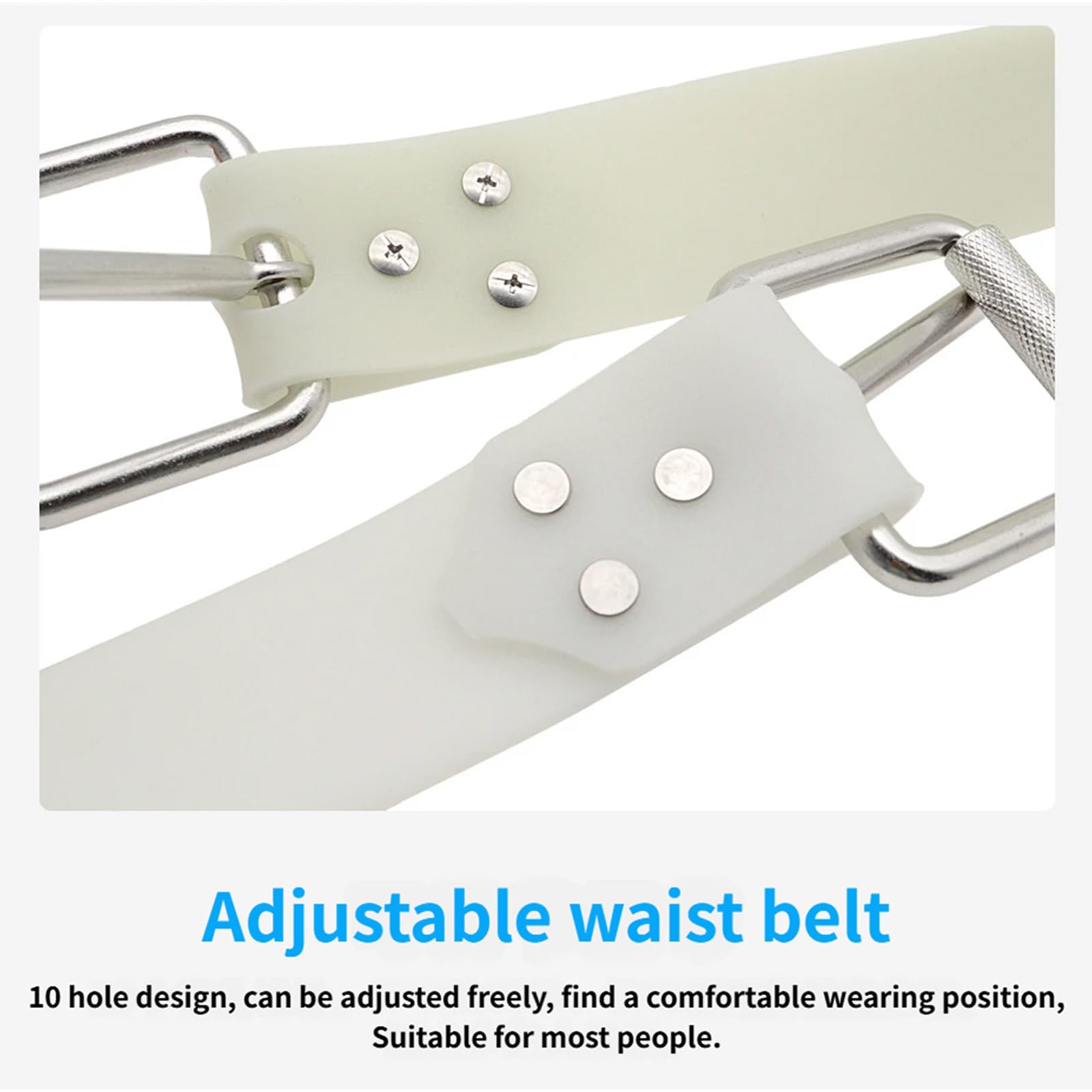 Ceinture de plongée en silicone avec boucle à dégagement rapide pour plongée avec tuba