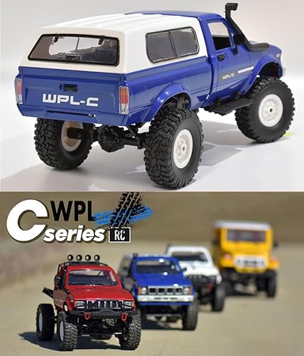 Miniatura 8 de RC Crawler WPL C24 RC Rock Crawler RC Truck 4x4 Off Road RTR, camión de control remoto a escala 116 todo terreno 2.4 Ghz con dirección proporcional