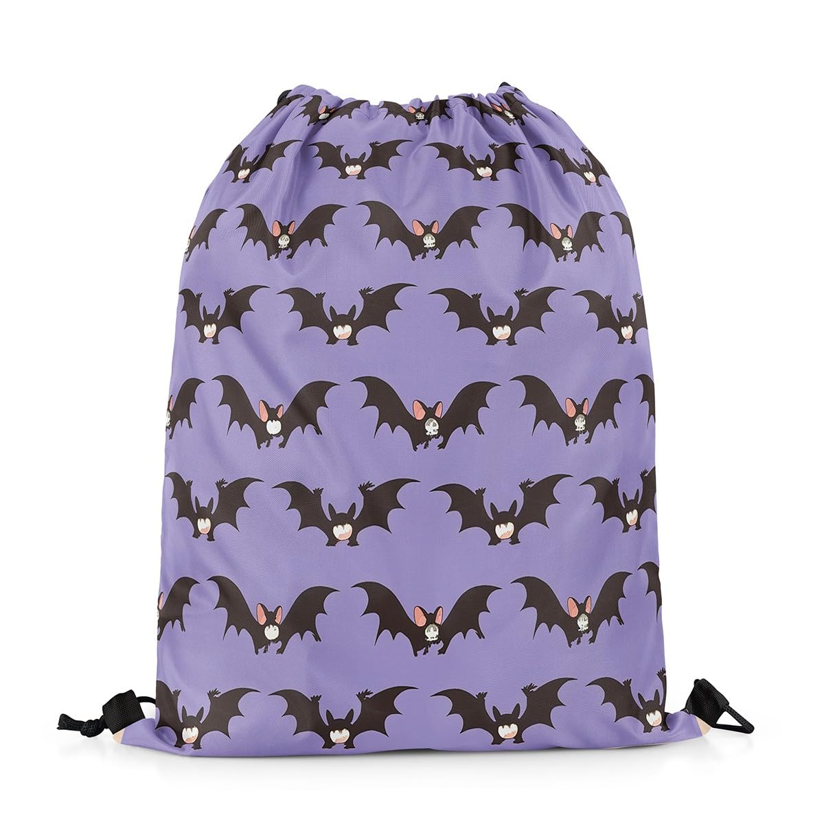 Homewish Cartoon Bat Drawstring Bags,Halloween Bats Drawstring Backpack 33 x 40 cm for Sport Gym Swim Yoga Camping,Farmhouse Rustic Animal String Backpack,Cute Wildlife Draw String Back Bag