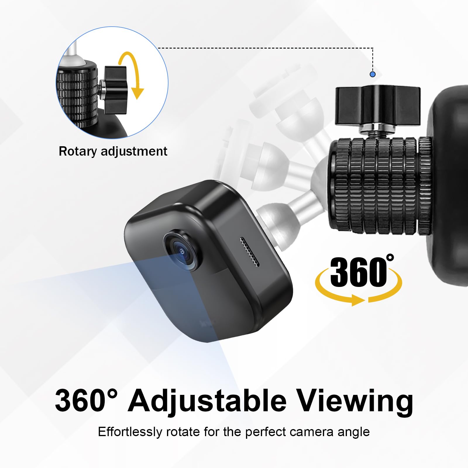 Magnetyczny uchwyt do kamery Blink Outdoor 4 (4. generacji)/(3. generacji)/Blink XT/XT2/Blink Mini/Blink Mini 2, regulacja 360° podstawa stojaka na kamerę mocowana do metalowej powierzchni