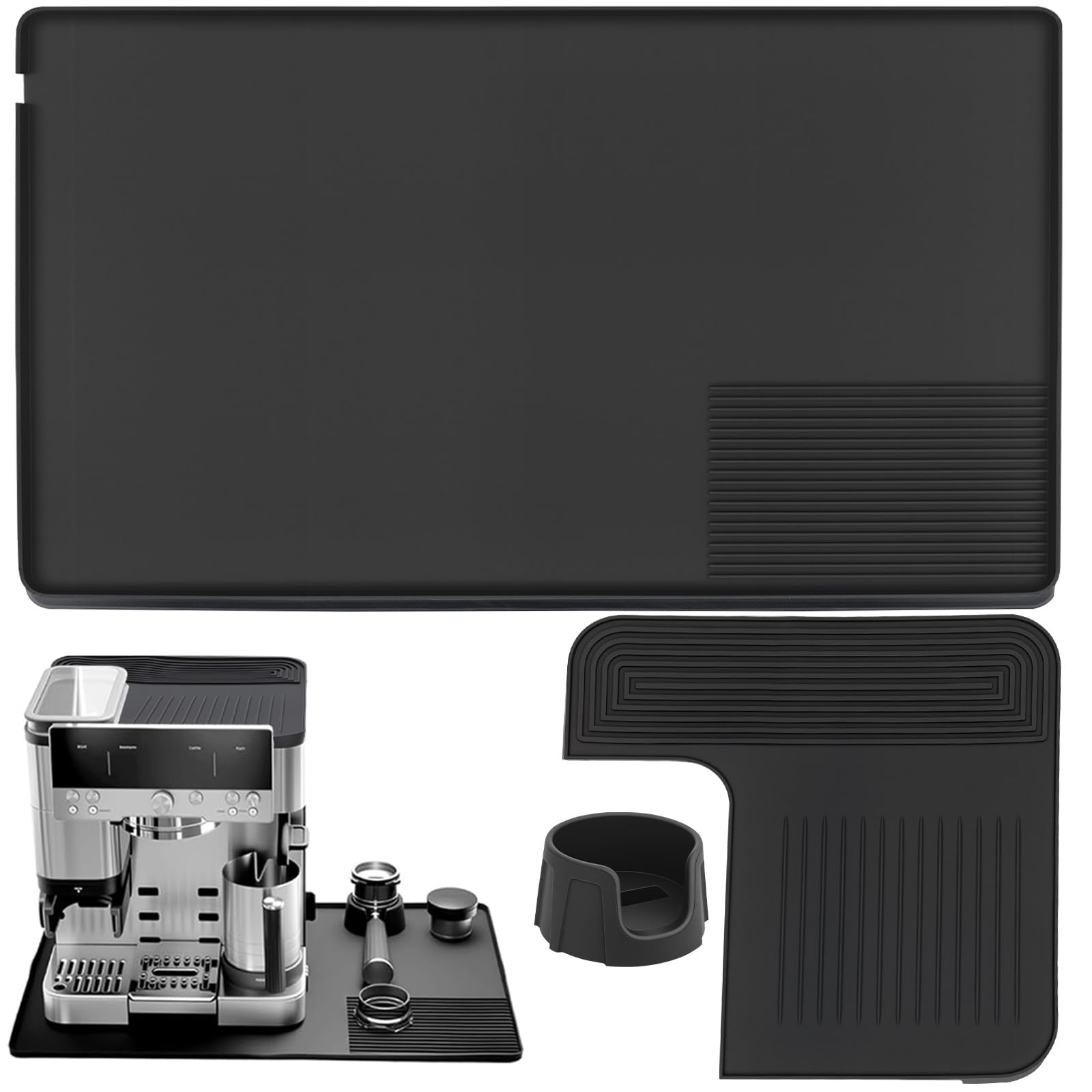 Gokemuak Kaffeemaschine Zubehör, Base, Oberpolster der Maschine und Bodenpolster für Ninja Luxe Zubehör, Espresso Tamping Station, Ninja Espressomaschine ES601EU/ES701EU