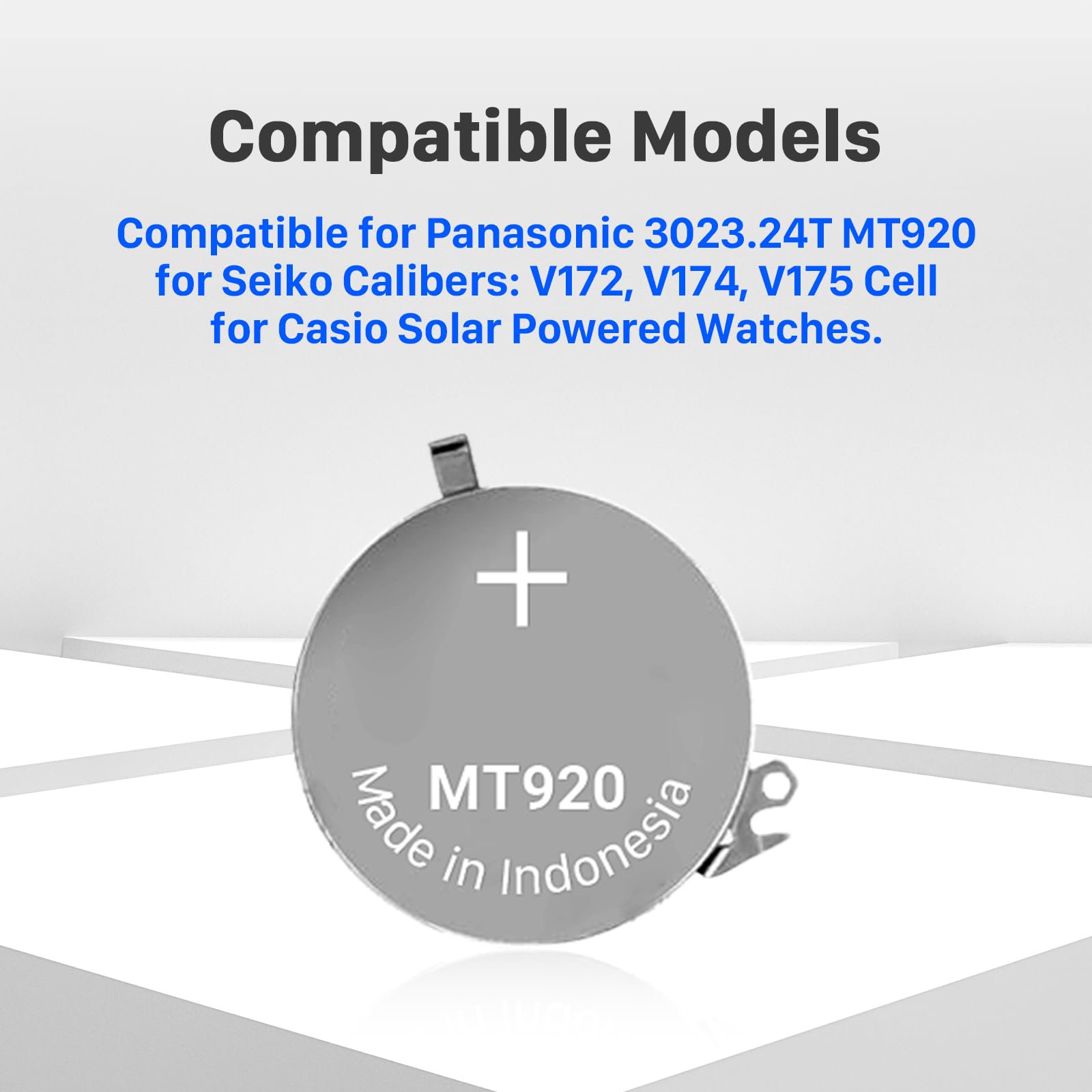 Akumulator zamienny do Panasonic 3023.24T, kompatybilny z Seiko Kalibers V174, V172, V175 - idealny do zegarków Casio zasilanych energią słoneczną, 3023-24T MT920