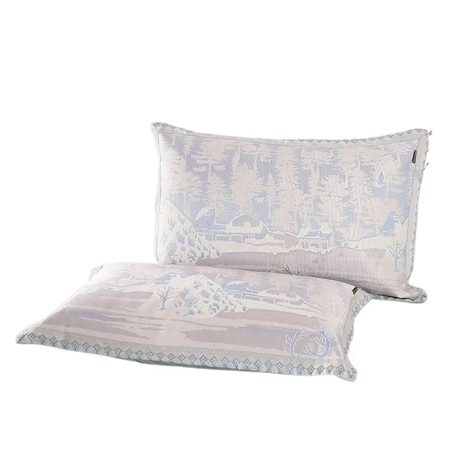 Thickened Ice Silk Pillowcase Double-Sided Washable Summer Cooling Mat Envelope Style Comfortable Sleep In(Pillowcase from the land of cockaigne (one))