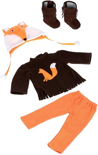 Miniatura 5 de Foxy - Ropa para muñecas de 18 pulgadas, traje de 4 piezas, sombrero, blusa, leggings y botas. (Doll no incluido)