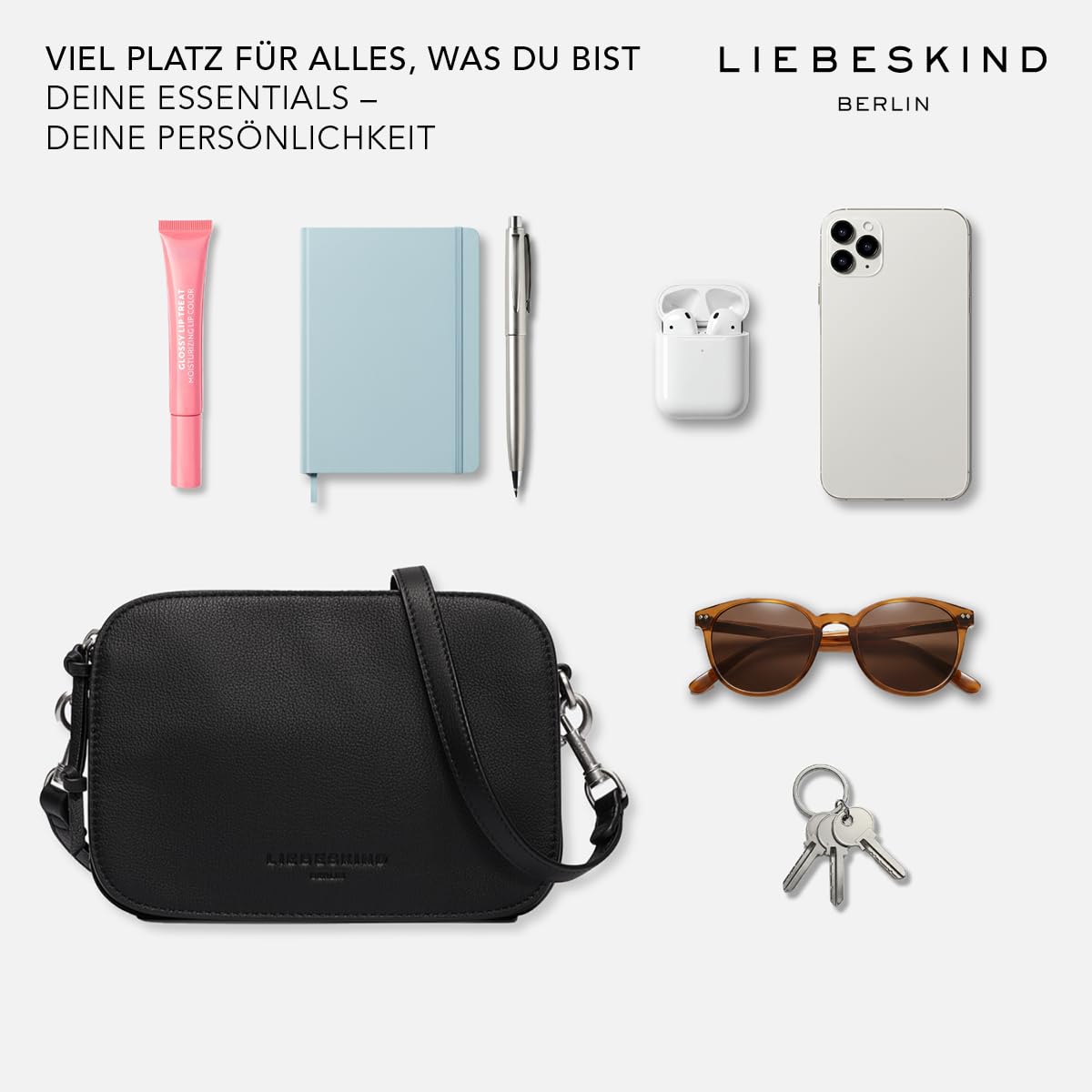 Liebeskind Berlin Umhängetasche „Luka“ I Kleine Cross-Body Bag aus Leder – Bild 4