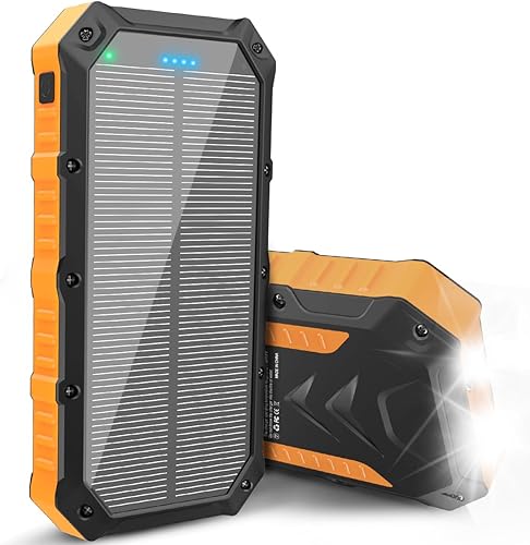 Cargador portátil de energía solar, 42800 mAh, con 4 puertos USBlinterna LED QC3.0, carga rápida, USB C, batería de respaldo externa compatible con Cargador portátil de energía solar, 42800 mAh, con 4 puertos USBlinterna LED QC3.0, carga rápida, USB C, batería de respaldo externa compatible con