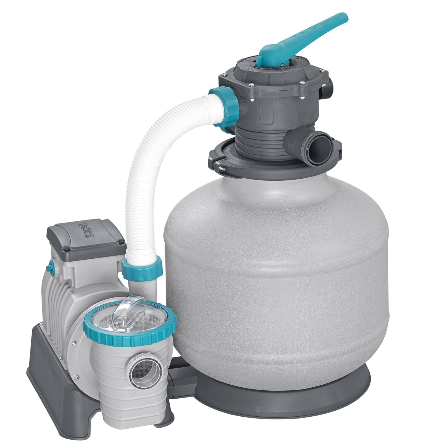 Bestway Pompe de Filtration à Sable pour Piscine Hors Sol 11 355 L - 62 cm x 48,5 cm x 67 cm - Gris/Vert