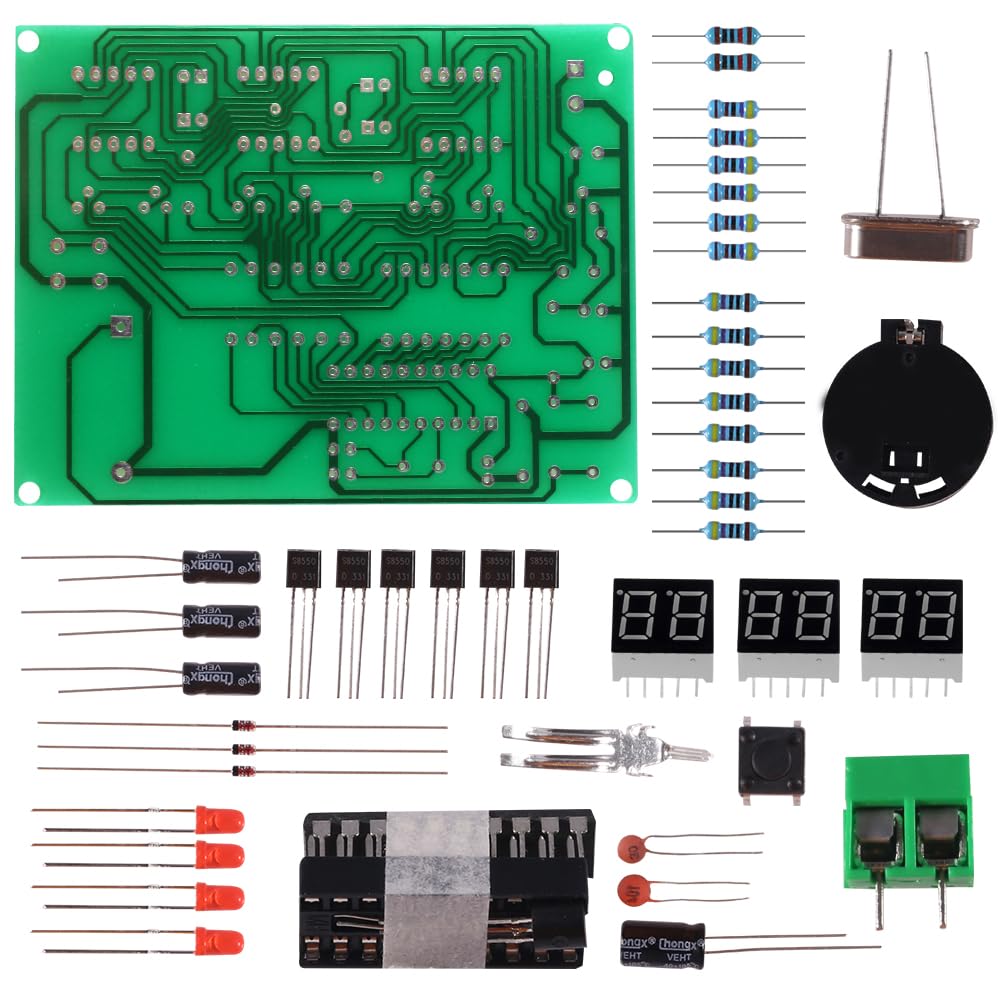 Snapklik.com : ACEIRMC Digital LED Electronic Clock DIY Kits PCB ...