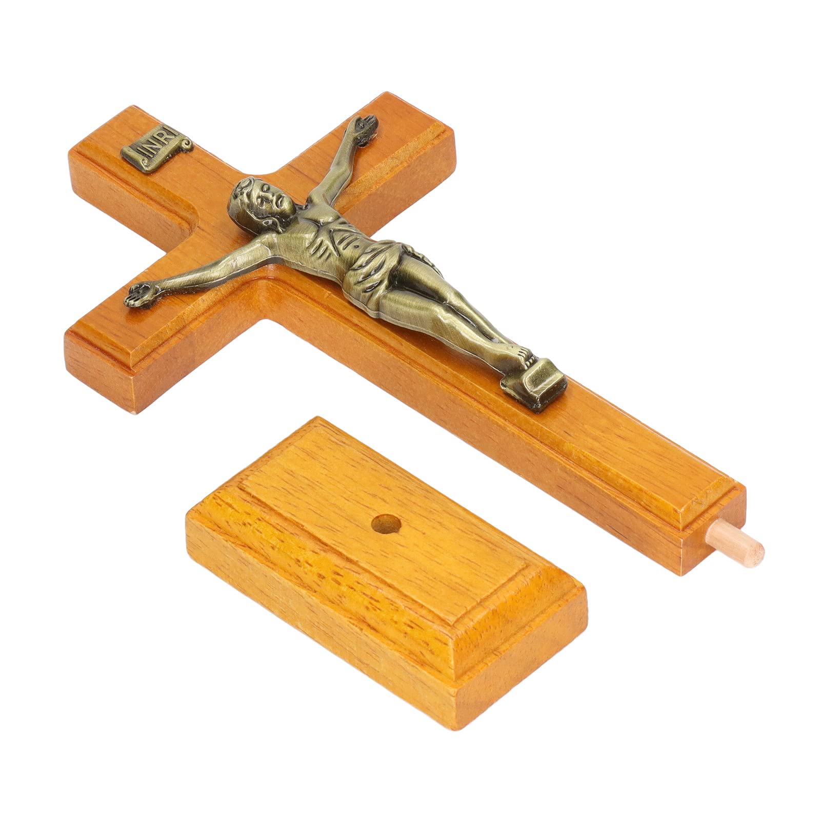 Crucifix, Catholic Crucifix Easy to Install Religious Prayer Decoration for Home Desk