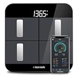 Smart Bluetooth Body Fat Scale Digital Scales for Weight and Body Composition BMI Analyzer with Free APP (Please Download The Latest Version)