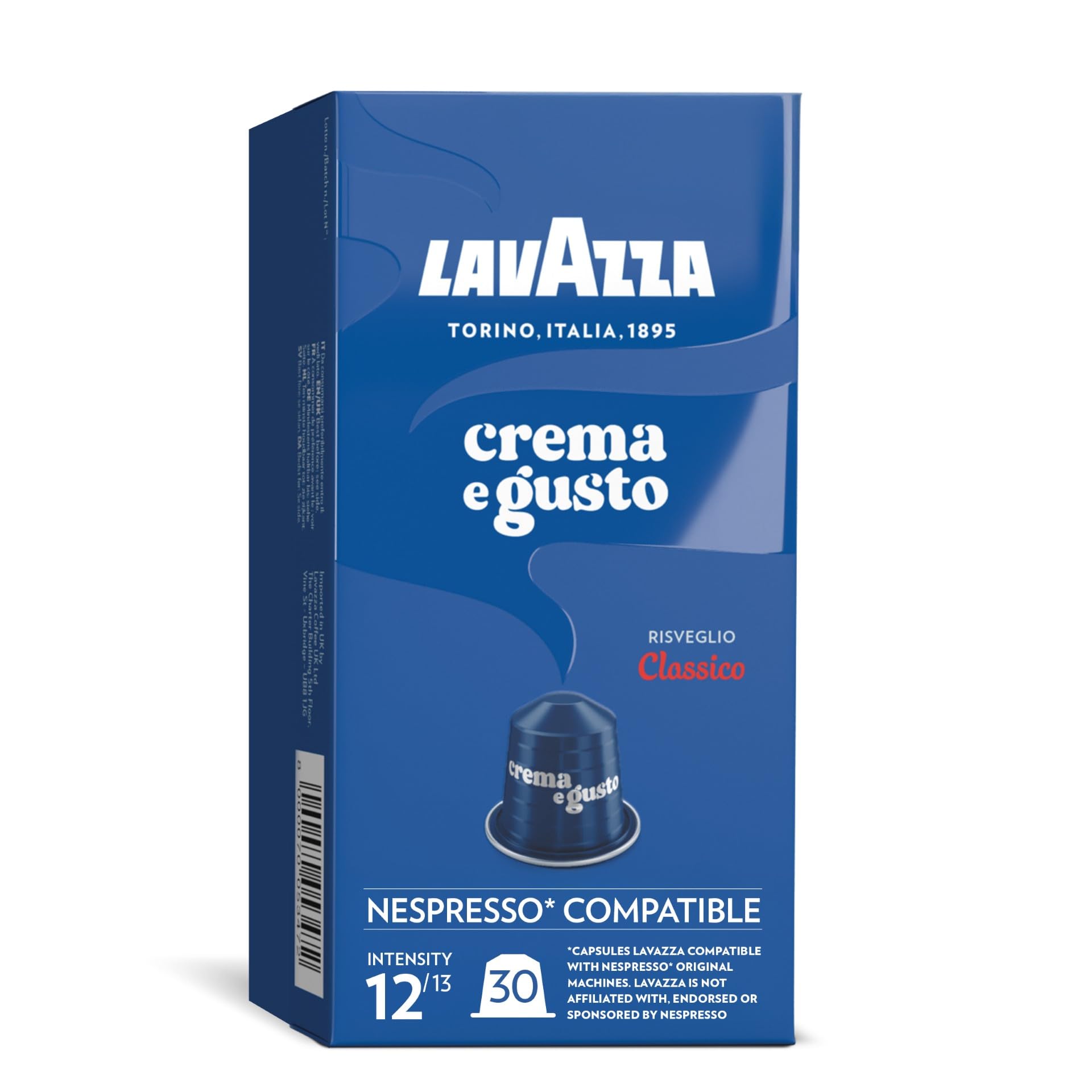 Lavazza, Crema e Gusto Classico, 30 Coffee Pods Nespresso Compatible
