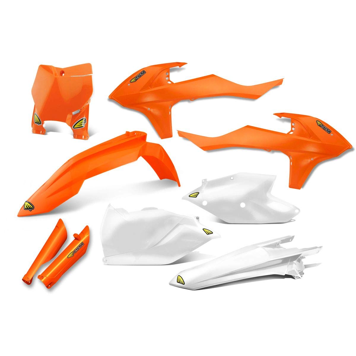 Cycra Powerflow Plastic Kit (FLO Orange 