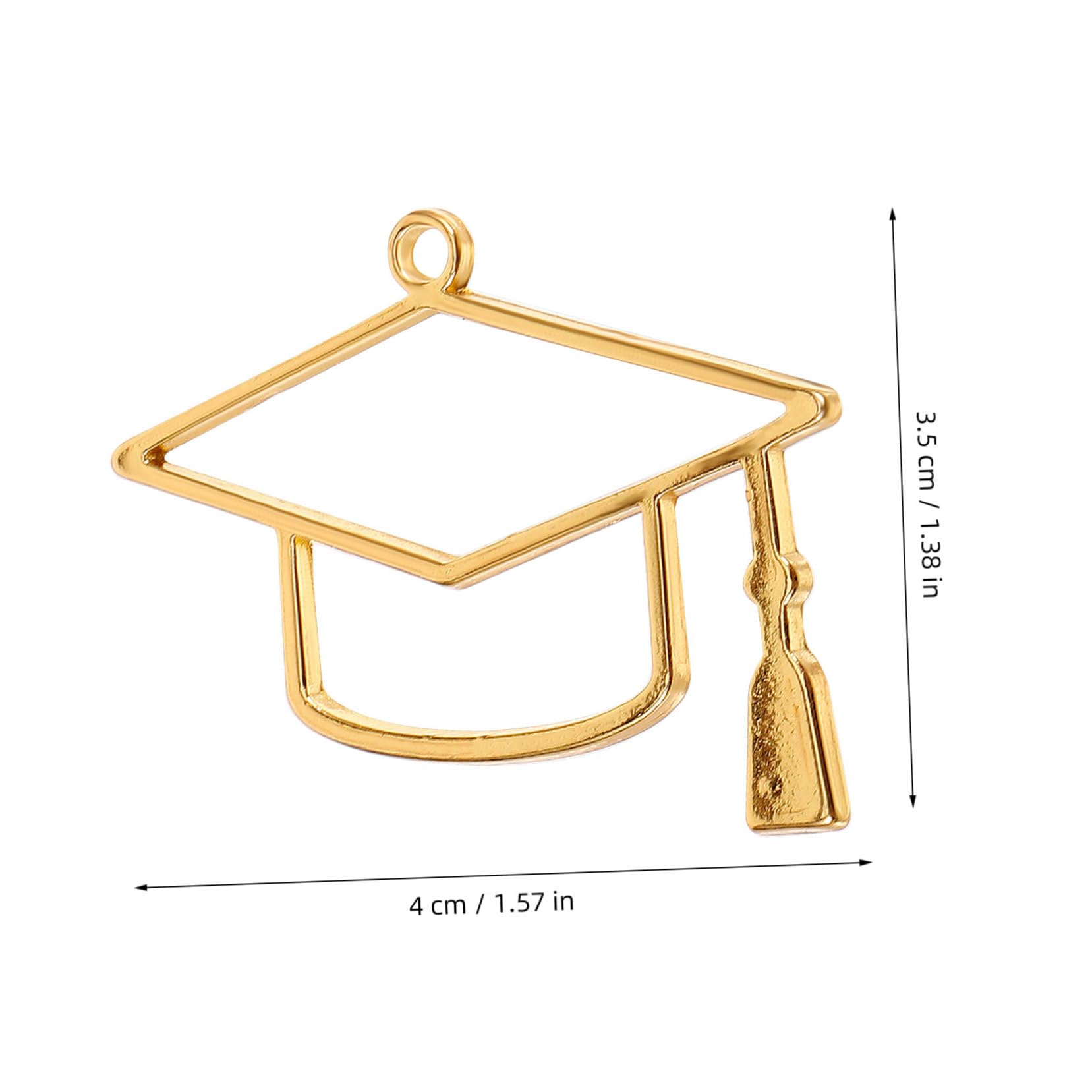 ARTIBETTER 5 Series Accesorios Para Birrete De Graduación Amuletos De Tapa De Graduación Encantos De Graduación Amuletos Para Hacer Joyas Gorro De Graduación Golden Aleación 10 Piezas X 5