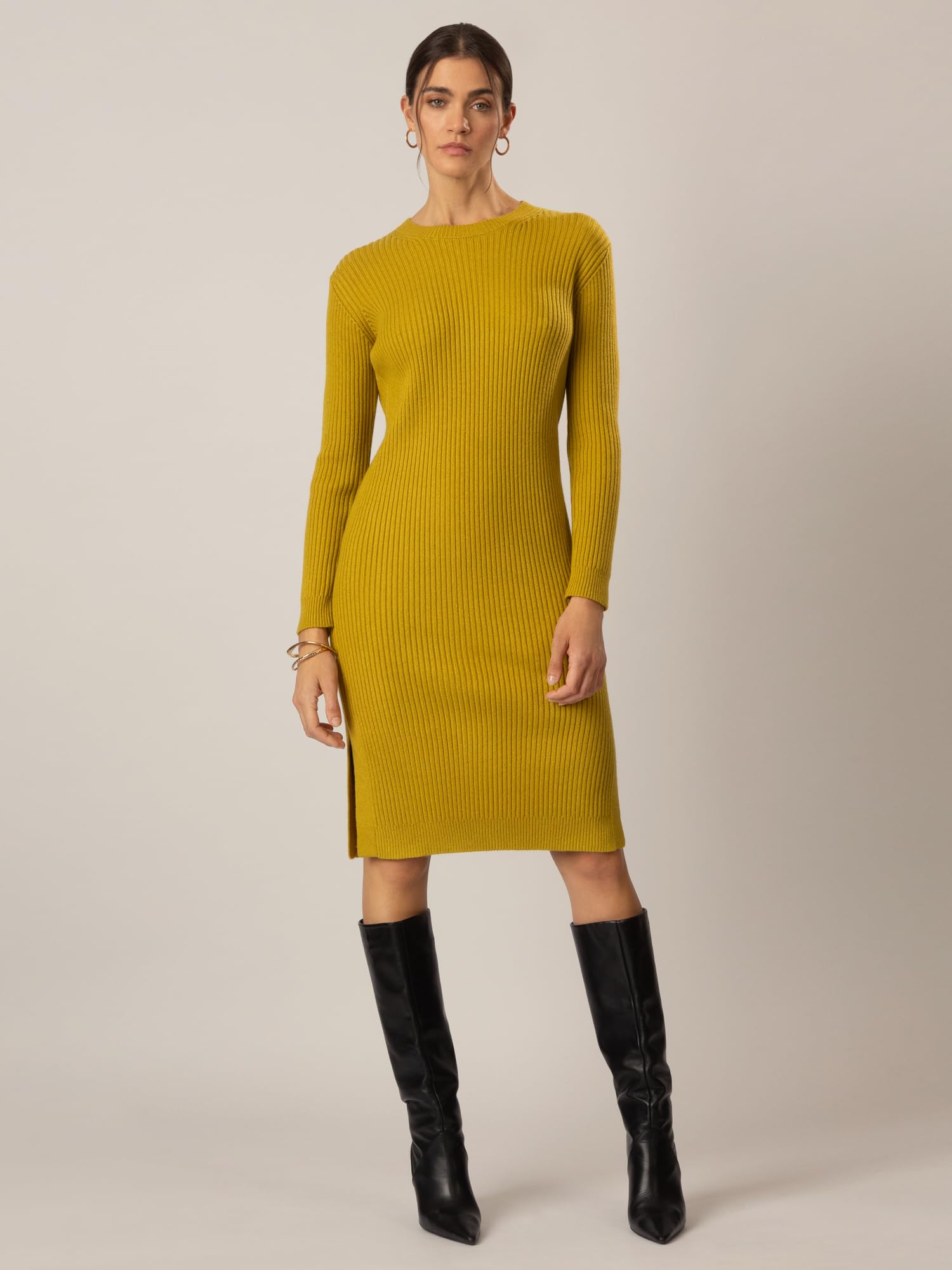 Sukienka Kobiety Apart Strickkleid Im Rippenstrick Aus Einer