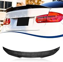 Carbon Fiber Pattern F30 Spoiler PSM-Style Compatible with (2013-2018) 3 Series F30 Sedan / F80 M3 Sedan