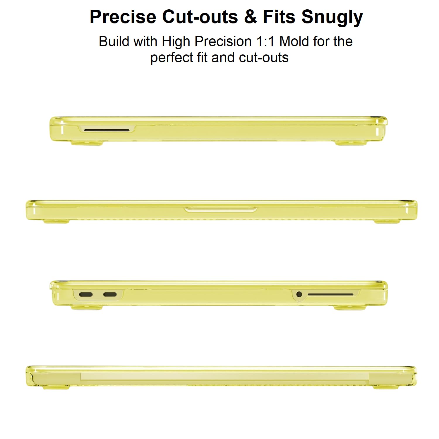 Midkart Compatible with MacBook Neo Case 13 inch 2026 Release Model A3404 with A18 Pro Chip Hard Shell Case Cover with Keyguard and Dustplugs, Crystal Citrus — Amazon image 5