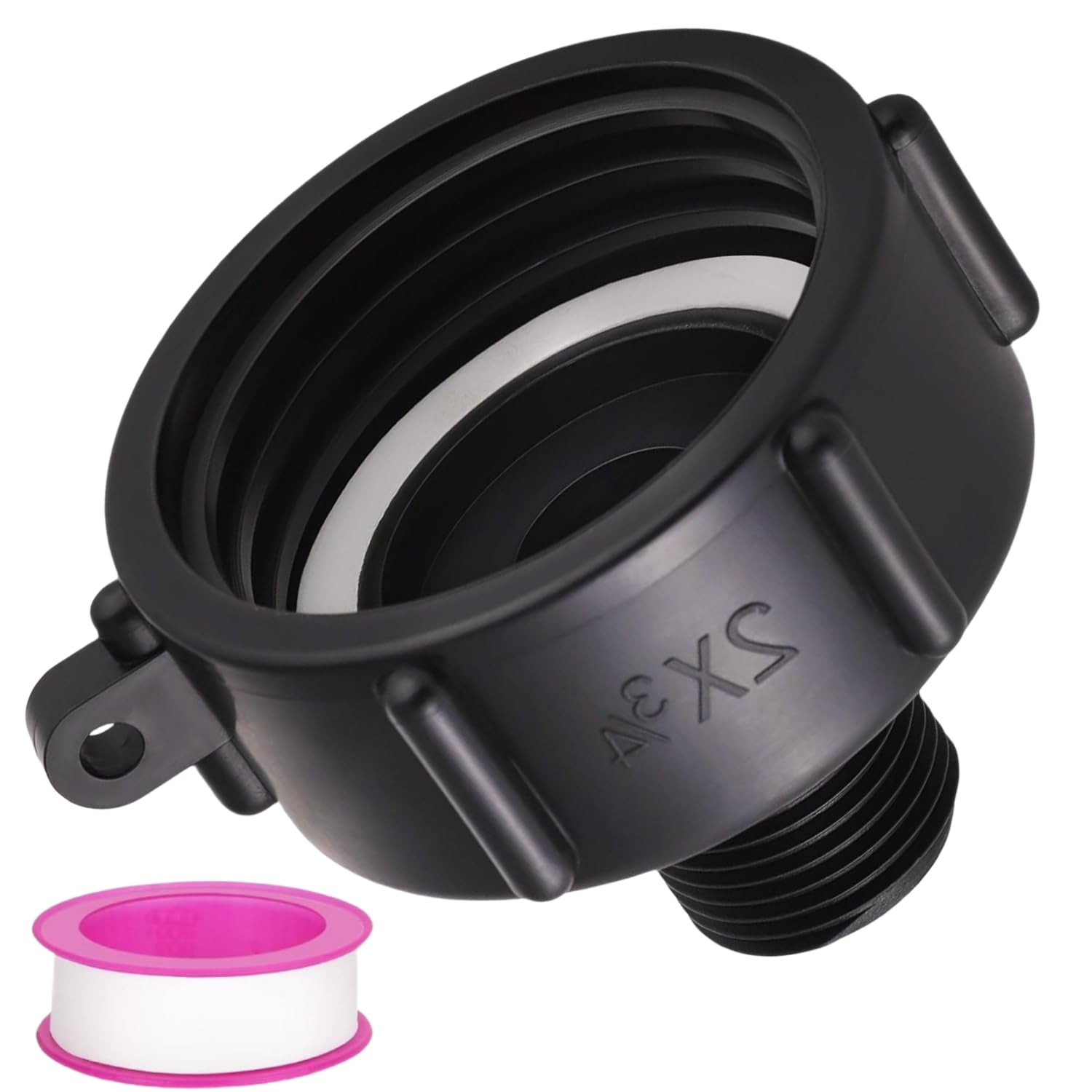 YENFZIX 275 330 IBC Tote Adapter, Food Grade IBC Drain Adapter,Water Hose Male Adapter for Garden Hose,2" coarse Thread X Male 3/4" G Hose (2" coarse Thread X 3/4" Male)(lvbiao)