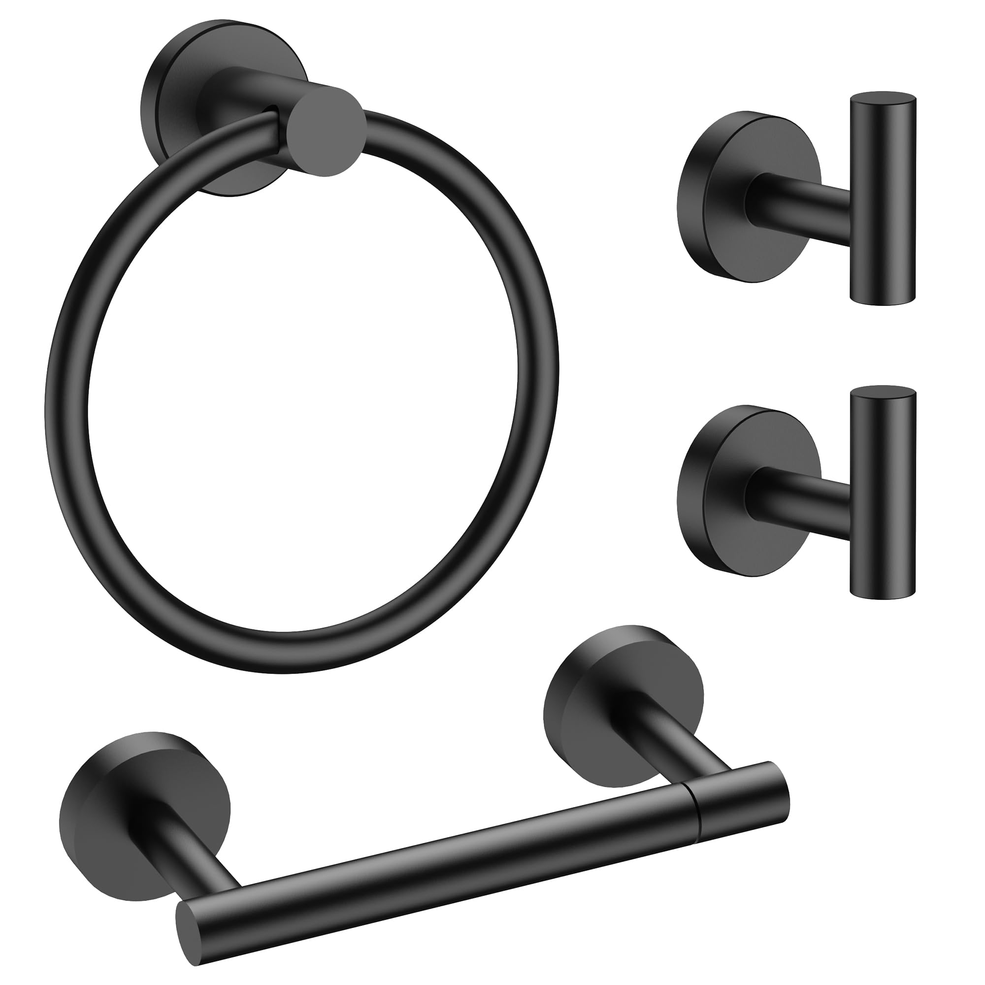 FORIOUS Bathroom Accessories Set, 4-Piece Bathroom Hardware Set