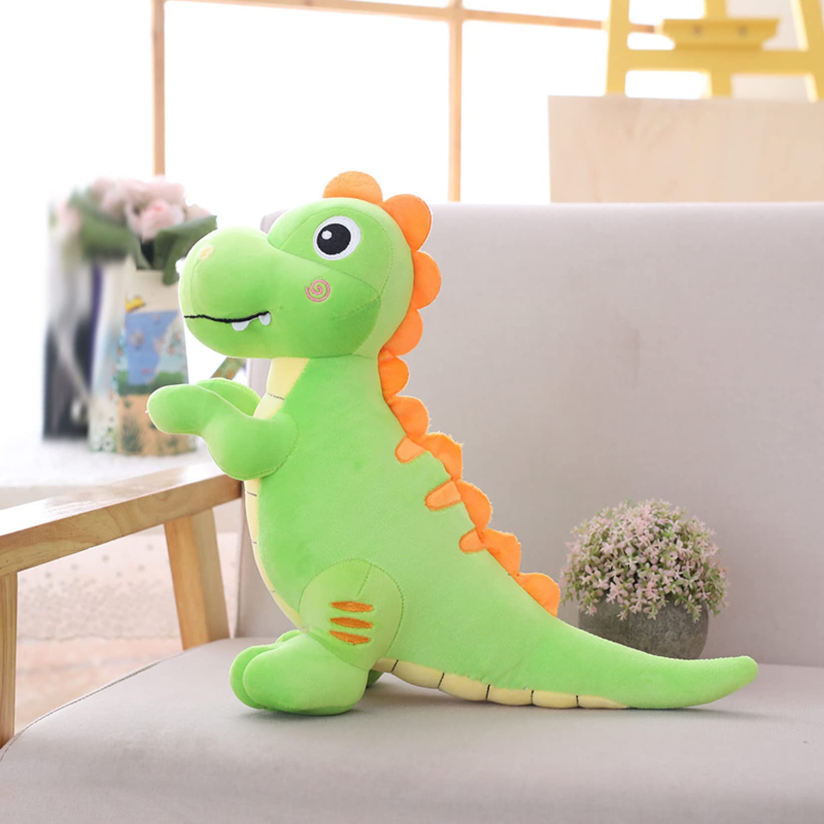 Amazon.co.jp: [LSDZW] 恐竜 恐竜 ぬいぐるみ グリーン 可愛い恐竜