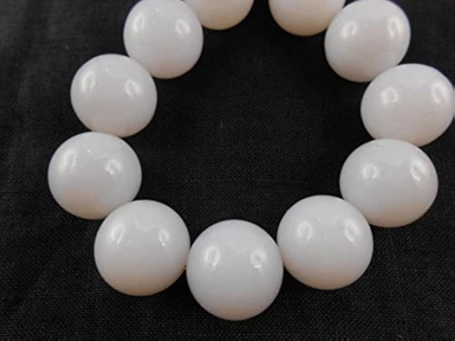 Perles de calcédoine fine bleu ciel 16mm ronde qualité supérieure