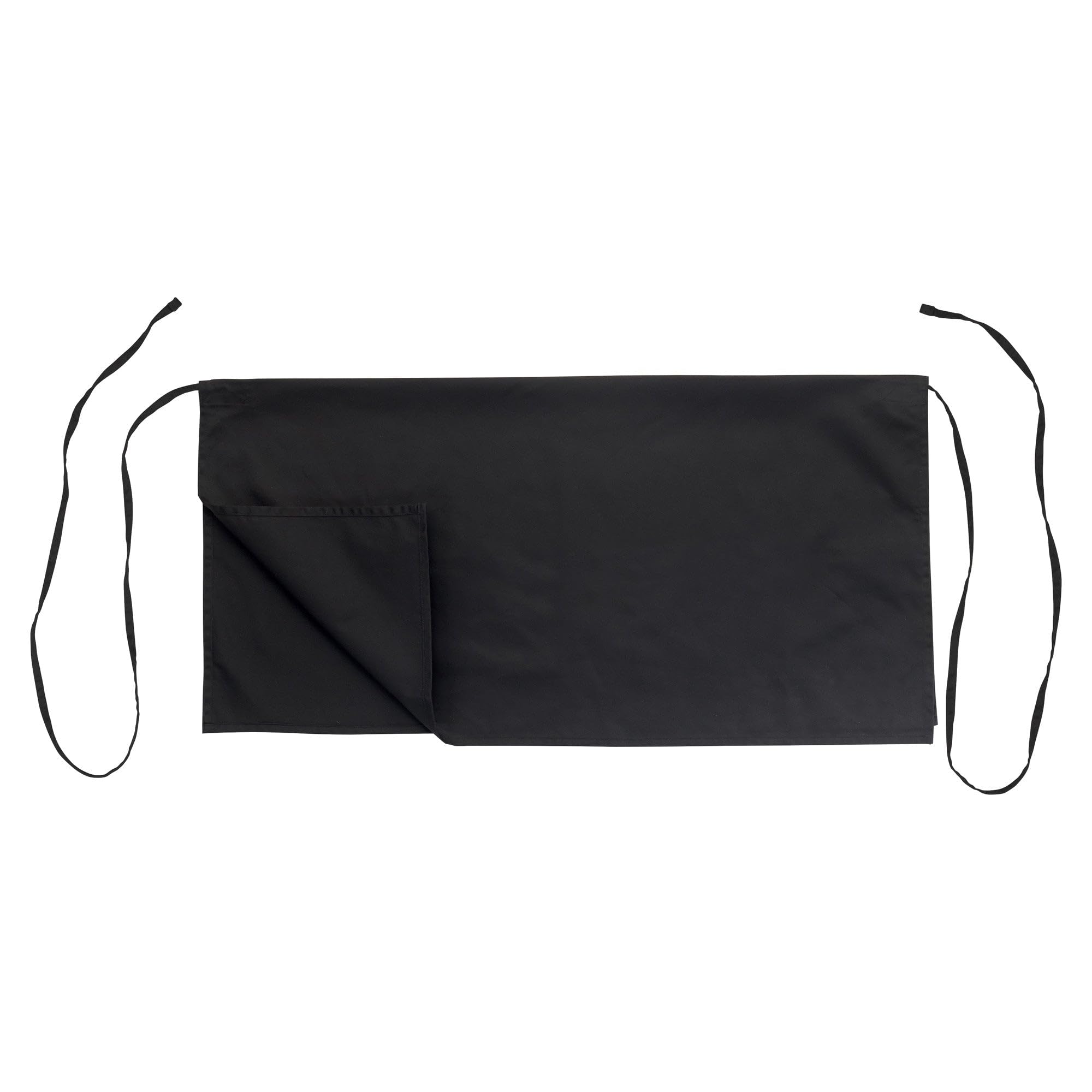 Tablier à 4 voies Winco WA4-3417K noir en polyester durable haut de gamme