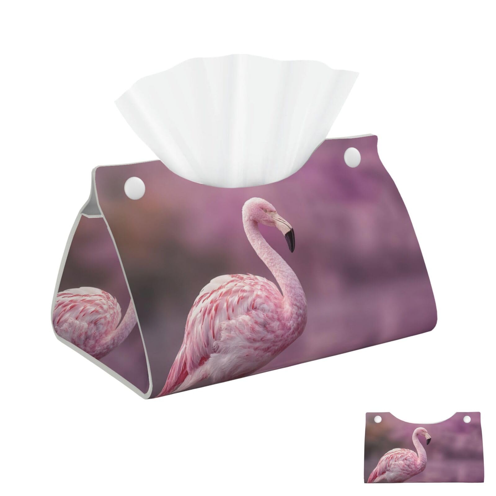 Flamingo Tissue Box Cover Square Cube Boxes