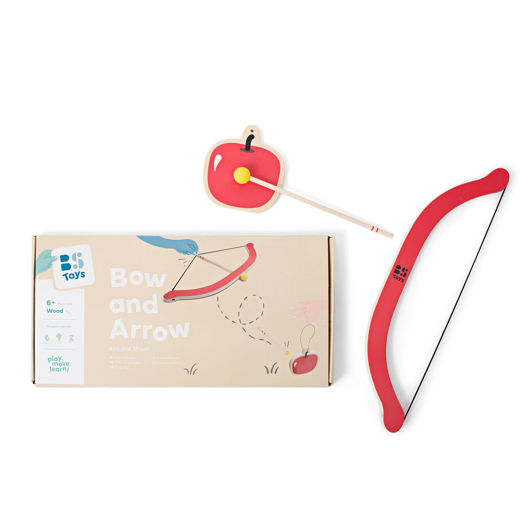 BS Toys GA353 Robin Hood Gra towarzyska, Czerwony/Drewno